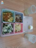 小米飯 豬排 肉白菜 奶油白菜 螞蟻上樹 麻油雞
