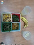 糙米 打拋豬 花生炒雙色 地瓜葉 乾季豆 菇豆腐湯